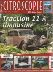 CITROSCOPIE 66 CITROEN TRACTION 11 A LIMO 1936 CITROEN M35 GS BIROTOR CX BIROTOR - Imagen 1 de 2