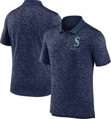 Seattle Mariners Nike Azul Marino MLB Next Level Dri-Fit Polo Hombre’s Extra Grande Foto 1 de 4