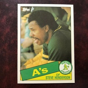 1985 Topps TIFFANY Traded Set STEVE HENDERSON #50T A'S ** MINT ** HIGH GRADE **