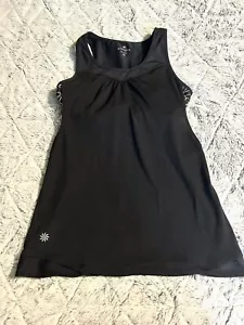 Athleta Fit Team Cut Out Mesh Tank Top Schwarz Damen Gr. XS Sport Regal BH - Bild 1 von 4