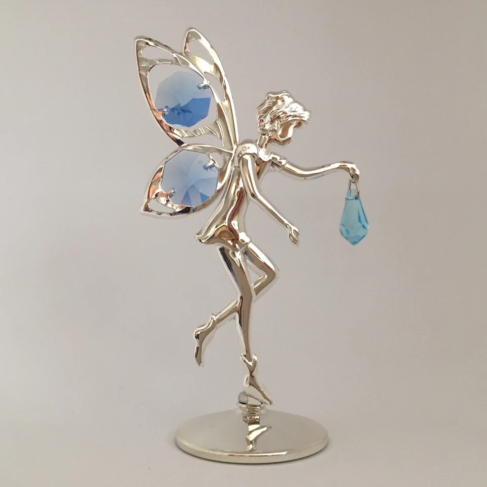 童话雕像 - 免费立式镀银澳大利亚水晶 — 第 1/1 张图片