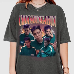 Vintage Game T-shirt, Choi Seung-hyun Thanos T.O.P Choi Su-bong Squid Tee, Playe - Picture 1 of 8