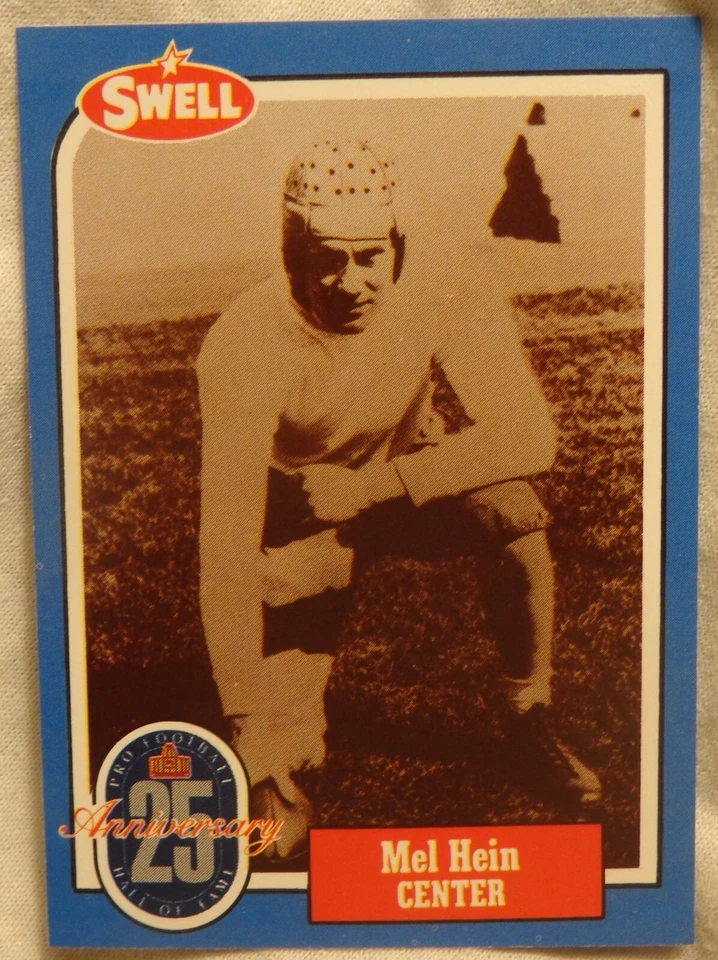 1988 Swell Football Card - Mel Hein - Giants - Washington State alumni - NM - Image 1 of 1