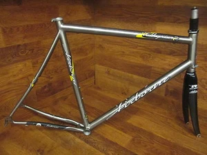AIRBORNE VALKYRIE TITANIUM  FRAME SET REYNOLDS OUZO COMPCARBON FORK 59 CM - Picture 1 of 1