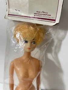 Vintage Wang's International Plastic Fashion Doll Blonde Ponytail 11 1/4 in NOS - Picture 1 of 5