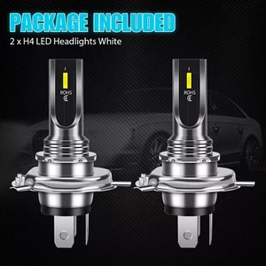 2x H4 9003 HB2 LED Combo LED Fog Driving Light Bulb Kit Super Bright 6000K White - Picture 1 of 7