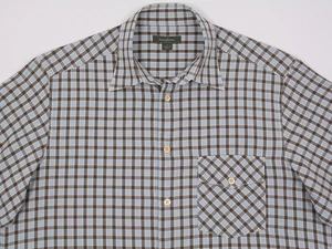 Ermenegildo Zegna L/S kariertes Herrenhemd 100 % Baumwolle Klappentasche Large ITALIEN EUC - Bild 1 von 5
