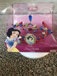 NUOVO Disney Store BIANCANEVE Ragazze CORONA Tiara COSTUME Principessa HALLOWEEN - Foto 1 di 3