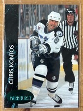 Chris Kontos 1992-93 Parkhurst Emerald Ice #176 Rookie RC Lightning