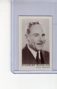 Facchinos Chocolate Wafers 1936 Cinema Stars #42 Charles Ruggles NM+