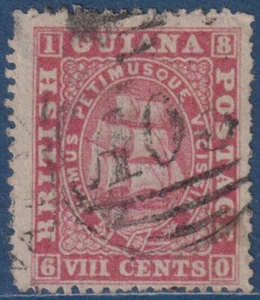 Guyana: British Guiana No. 25A(B) Used, Perforated 15 (Value 110€) - Picture 1 of 2
