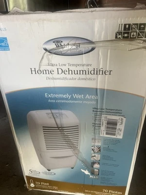 Deshumidificador Whirlpool AD70OUSS1 nuevo en caja unidad de 70 pintas blanco Foto 1 de 4