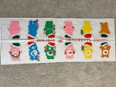care bear christmas ornaments plush cut and sew vintage- set of 6- 6.5 inches - Image 1 of 3