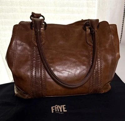Frye Melissa Leather Tote Cognac Brown Large Purse Shoulder Bag - Image 1 of 4