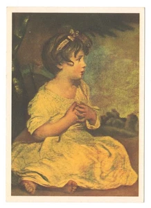 German Vintage Sir Joshua Reynolds The Age of Innocence Postcard - Picture 1 of 2