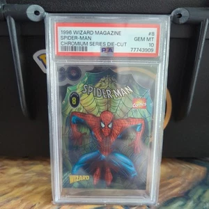 PSA 10 Spider-Man Chromium Series Die-Cut #81996 Wizard Magazine Marvel - Picture 1 of 2