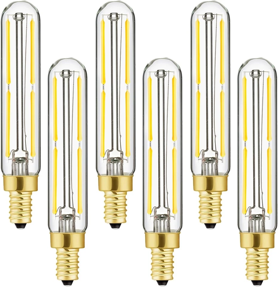 Leools E12 T6.5 LED Edison Bulb 4W - 3000K - Soft White - Clear - Dimmable - 6pk - Image 1 of 1