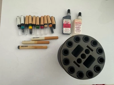 KOH-I-NOOR Rapidograph Pens  & Tips Nibs W Case - Image 1 of 4