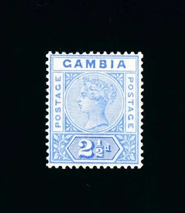 [GAMBIA] 1898-1902 Scarce 2½d 40b Repaired ‘S’ (MH) - Picture 1 of 3