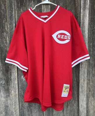 Mitchell Ness Cooperstown Collection Johnny Bench (#5) Cincinnati Reds 56 3XL - Image 1 of 4