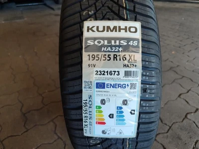 1x Allwetterreifen NEU 195/55 R16 91V Kumho Solist 4S HA32 2224 - Bild 1 von 2