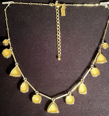 Kate Spade ‘Twinkle Lights’ Autumn Topaz Opaque Glass 22” Adjustable Nklc.-NWOT - Image 1 of 4