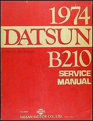 Manuale Di Servizio Datsun B210 1974 Originale OEM Del Concessionario - Immagine 1 di 2