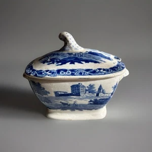 Raro Antiguo Hackwood Pearlware Transferware Child’s Tureen, C1830 - Imagen 1 de 8