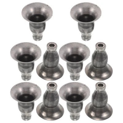  10 Pcs Porta Candele Portacandele Conico in Metallo Decorazione Candela - Immagine 1 di 4
