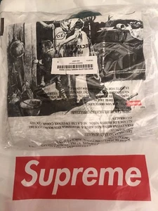 New Supreme/Mike Kelly Hiding from Indians Tee In White Dead stock - Picture 1 of 4