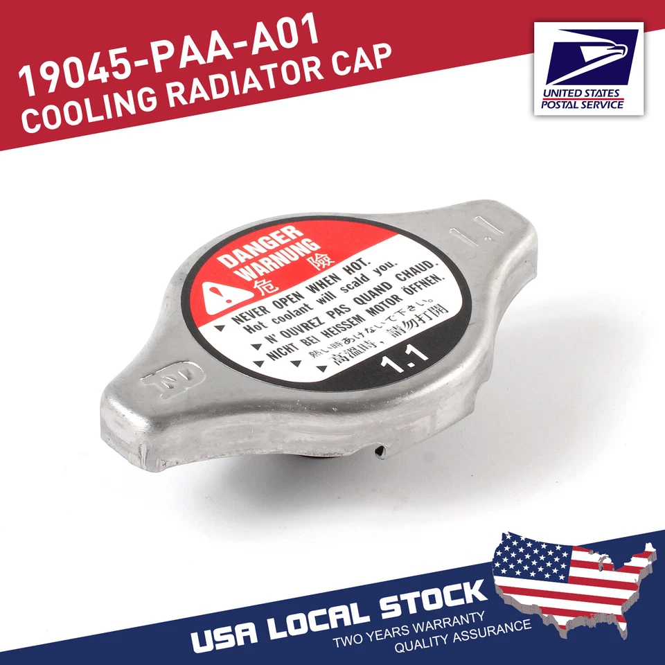19045-PAA-A01 New Premium Cooling Radiator Cap For 2006-2008 Honda Ridgeline USA - Imagem 1 de 4