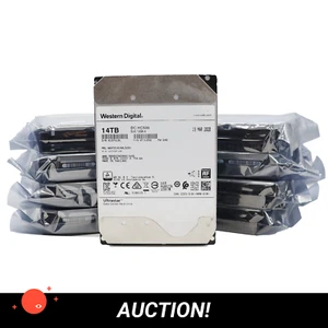 (126TB) 9x WD 14TB 12GB/s SAS 3.5 HDD WUH721414AL5204 0F31052 Hard Disk Drive - Afbeelding 1 van 3