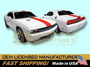2008 2009 2010 2011 2012 2013 Challenger Rallye Redline Style Decals Stripes - Picture 1 of 1