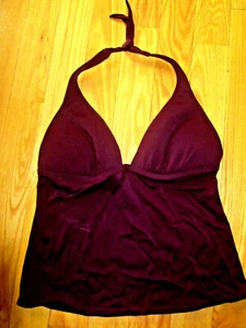 M Victoria's Secret Swim suit BIKINI TANKINI PUSH UP Swimwear EGGPLANT PADS - Picture 1 of 1