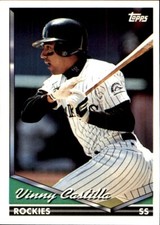1994 Topps SPANISH BILINGUAL #163 Vinny Castilla COLORADO ROCKIES