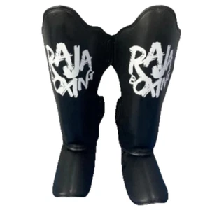 RAJA Shin Guards Muay Thai Boxing MMA Training Fight Lightweight Gym Micro Fiber - Picture 1 of 18