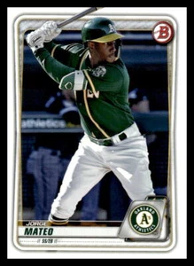 Tarjeta de béisbol de atletismo Bowman Jorge Mateo #BP-138 2020 de Oakland - Imagen 1 de 2