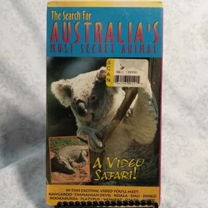 The Search For Australia's Most Secret Animal VHS Kangaroo Koala Platypus Shark - Picture 1 of 2
