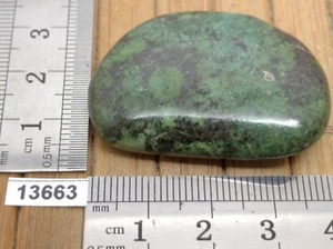 CHRYSOCOLLE pierre plate galet - mineraux lithotherapie soin reiki bien etre - Picture 1 of 2