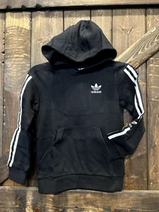Adidas OG New Icon kid's 3 Stripes Pullover Hoodie FN5765 Size XS #Sec-26 - Picture 1 of 4