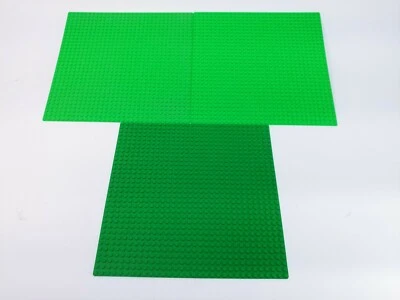 3 LEGO 32X32 Green Baseplates 10x10" Part 3811 1-Vintage Round Corners 2-Recent - Image 1 of 2