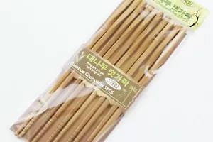 5 PAIRS Bamboo Chopsticks Japanese/Chinese Style Reusable Twisted Chopsticks - Picture 1 of 4