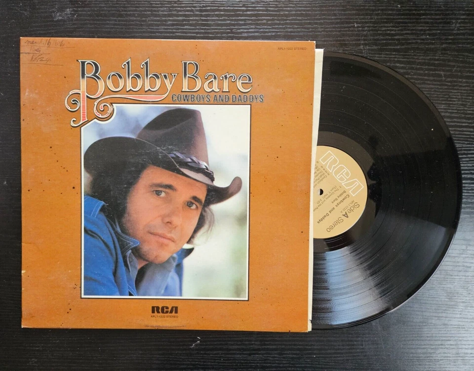 BOBBY BARE - Cowboys And Daddys LP Vinyl Record - Image 1 of 4