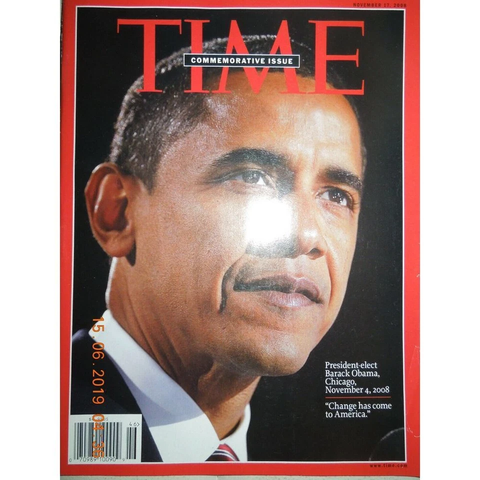 president BARACK OBAMA 44TH commemorative issue CHANGE HAS COME no label - Image 1 of 1