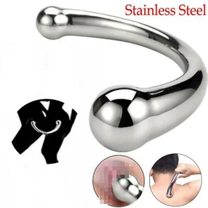 Stainless Steel-Prostate-Massager-Anal-Dildo-Butt-Plug-G-spot-Sex-Woman Gay-love - Picture 1 of 26