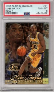 KOBE BRYANT 1996-97 FLAIR SHOWCASE ROW 1 ROOKIE RC #31 PSA 8 NM-MT **LAKERS** - Picture 1 of 2