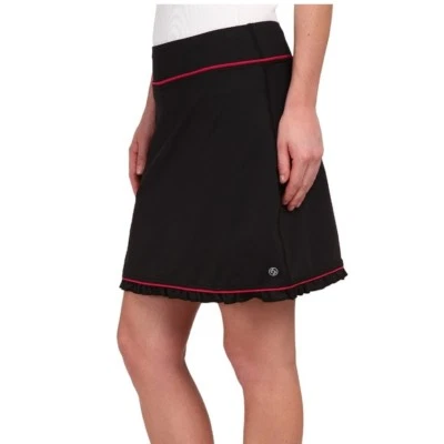LIJA Mujer Pequeña Falda Tenis Golf Volantes Capas Skort Elastizado Negro Rosa Golf Foto 1 de 4