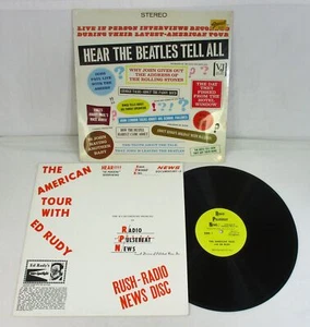 BEATLES LOT OF 2 LP AMERICAN TOUR WITH ED RUDY +SEALED HEAR THE BEATLES TELL ALL - Picture 1 of 8