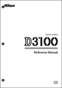 Nikon D3100 User Manual Guide Instruction Operator Manual - Picture 1 of 1