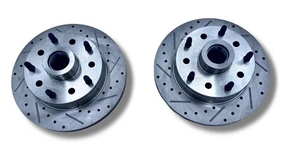 Rotores 5x5,5 y 5x5 11" Mustang 2 II perforados y ranurados (par) Foto 1 de 4